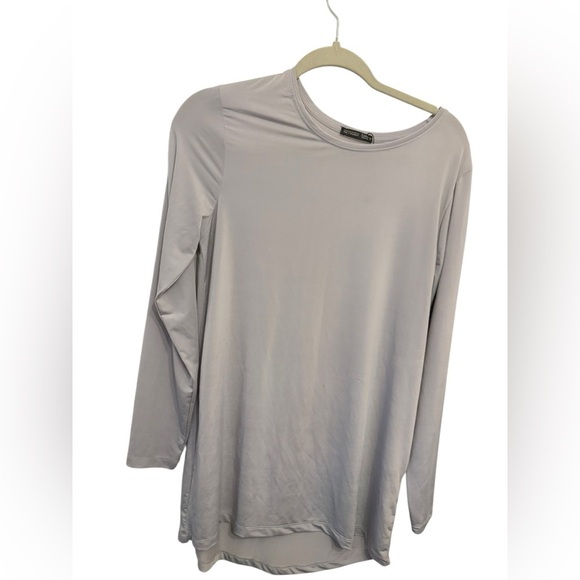 Zara Tops - Zara Light Gray Long Sleeve Top